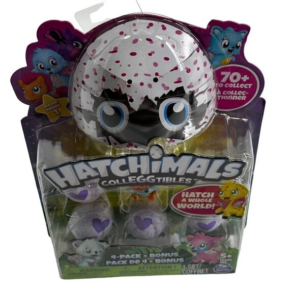Hatchimals Coleggtibles  4 Pack Plus Orange Tiger RARE HTF Season 1 Mini Figure - Picture 1 of 14